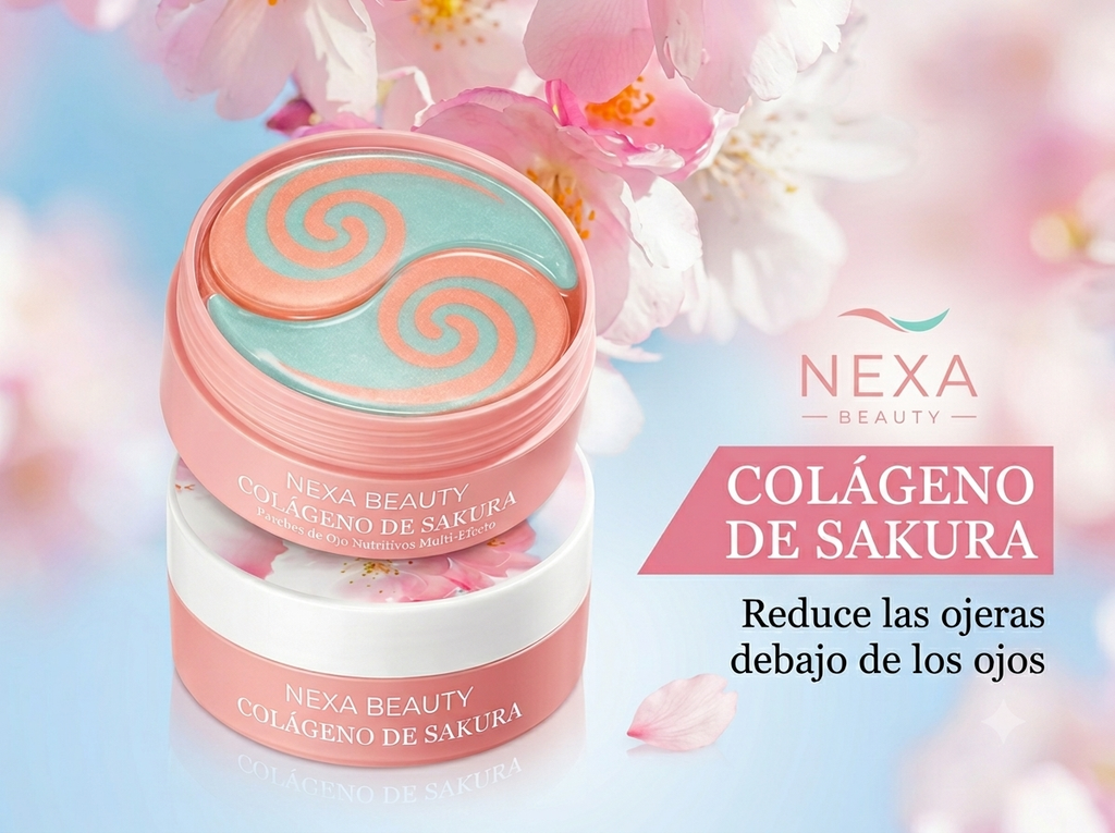 60 pads de colágeno para ojeras Sakura -  anti ojeras  - anti bolsas de ojos
