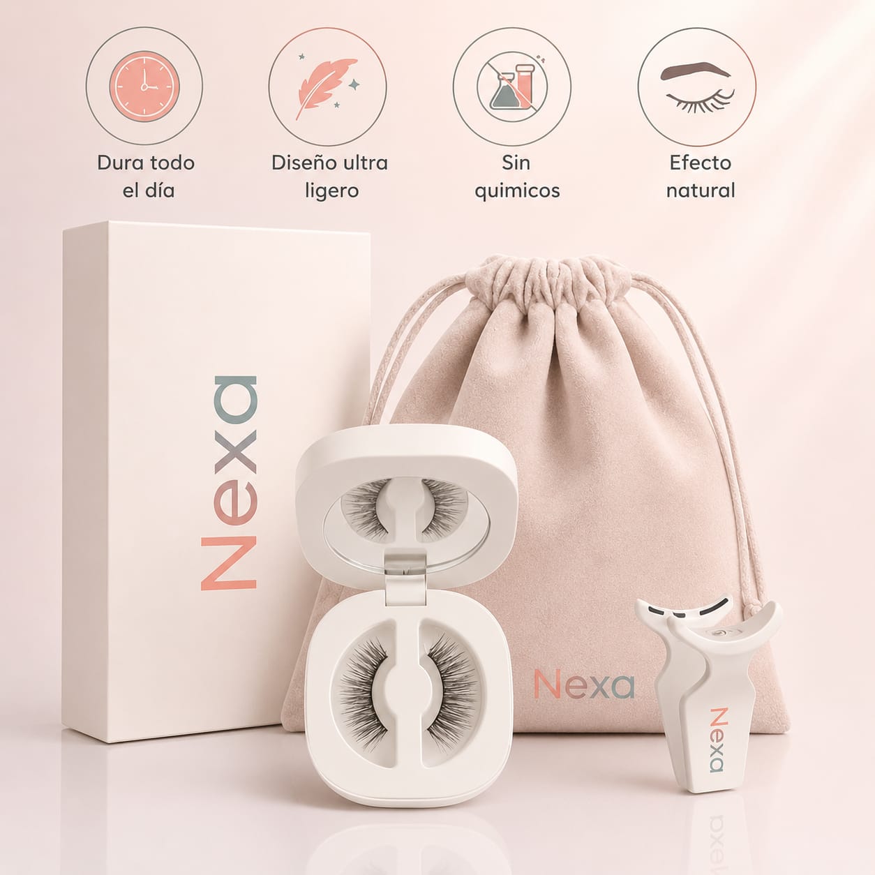Pestañas Magnéticas 3D Nexa™ – Tu Mirada Perfecta en Segundos ✨👁️